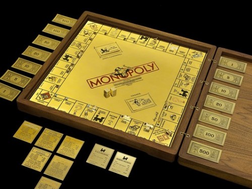 $2 Million Gold and Jeweled Monopoly Board