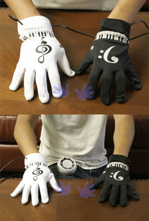 Electronic Piano Finger Musical Gloves