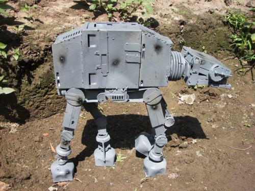 AT-AT Walker Made from Recycled Computer Parts