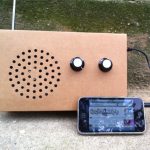 cardboard radio