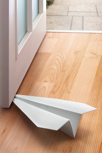 Paper Airplane Doorstopper Keeps Your Doors in a Holding Pattern