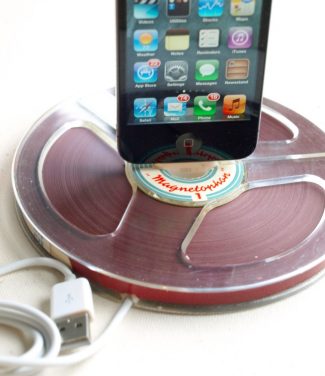 Vintage Reel to Reel Tape iPhone Dock
