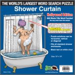 word search shower curtain