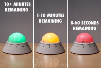 Cook from the Couch with a Color Alert Kitchen Timer