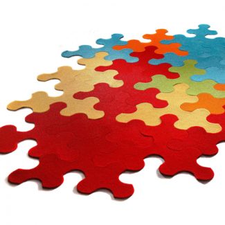 Giant Jigsaw Puzzle Rug