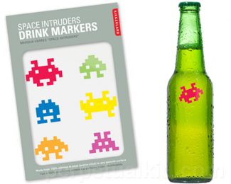 Space "Intruders" (Invaders) Drink Markers