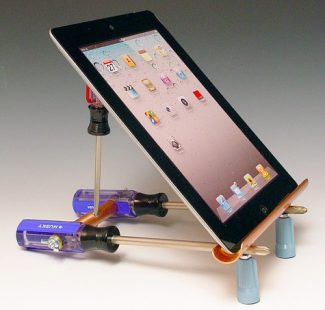 iPad Stands Made from Tools