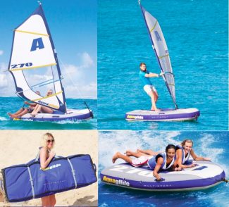 Aquaglide Inflatable Windsurfer, Sailboat, Towable and Kayak