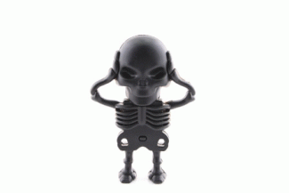 Skeleton USB Flash Drive Holds His Own Head