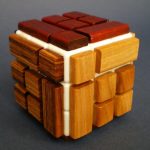 wood bandaged cube