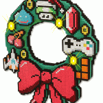 8 bit holiday wreath