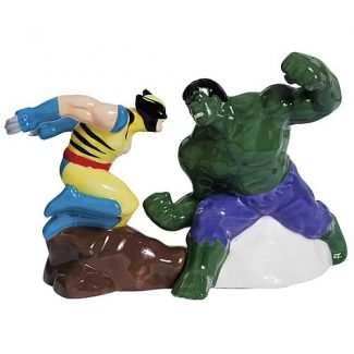 Hulk v. Wolverine Salt and Pepper Shakers