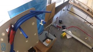 Rube Goldberg Machine Lights a Hanukkah Menorah