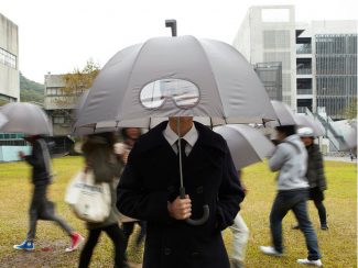 Umbrella with Scuba Goggles