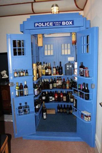 Doctor Who TARDIS Liquor Cabinet