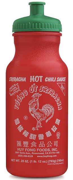 Sriracha Water Bottles