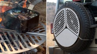 A Cooking Grate that Fits on a Spare Tire