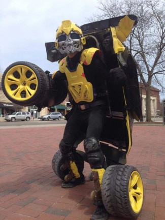 Transformers Costume that Actually Drives