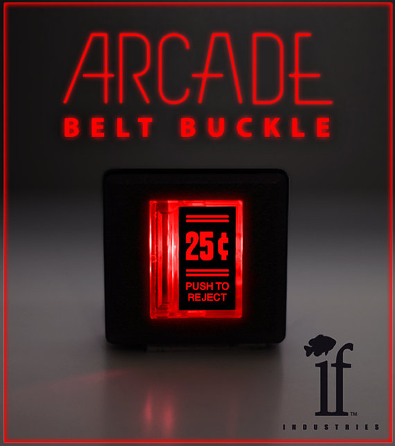 Light Up Arcade Belt Buckle -
