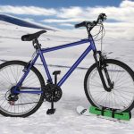 bicycle snowboard