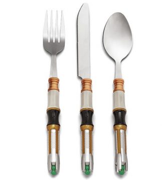 Doctor Who Sonic Screwdriver Cutlery Set