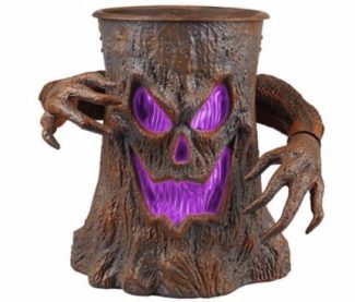 Spooky Animated Halloween Tree Stump Dish