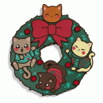 sweater cat wreath