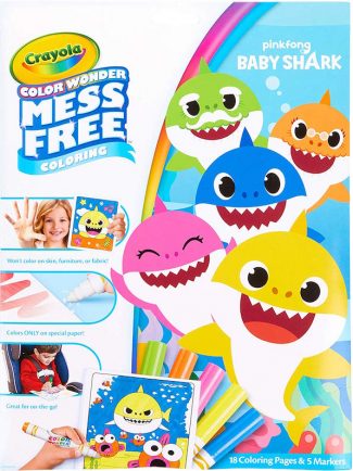 Baby Shark Mess Free Coloring Book